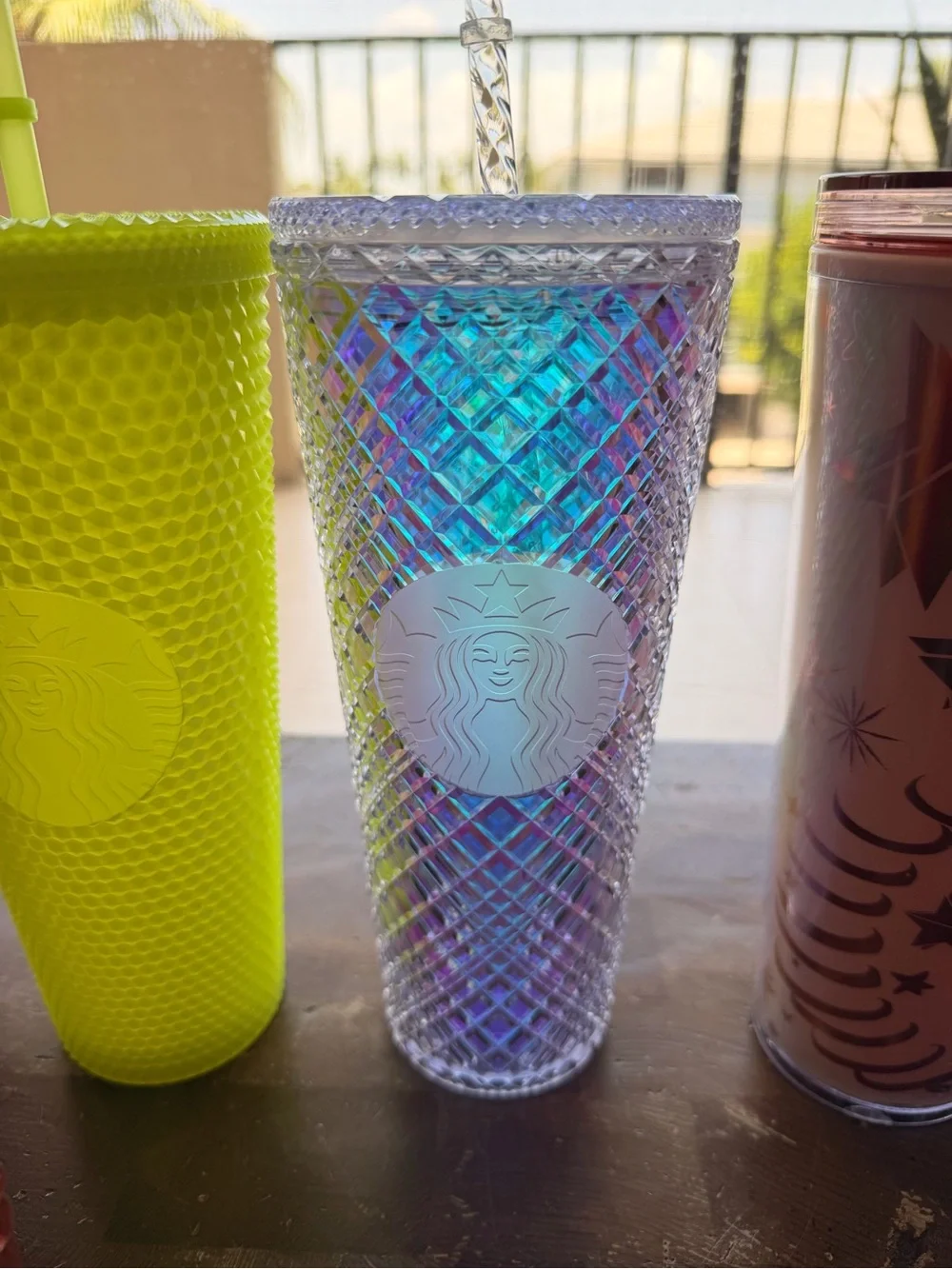 Starbucks Multicolor Reusable Studded & Textured Cups 24oz & 16oz